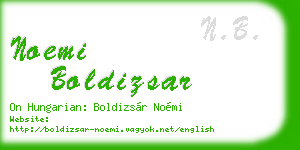 noemi boldizsar business card