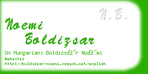 noemi boldizsar business card